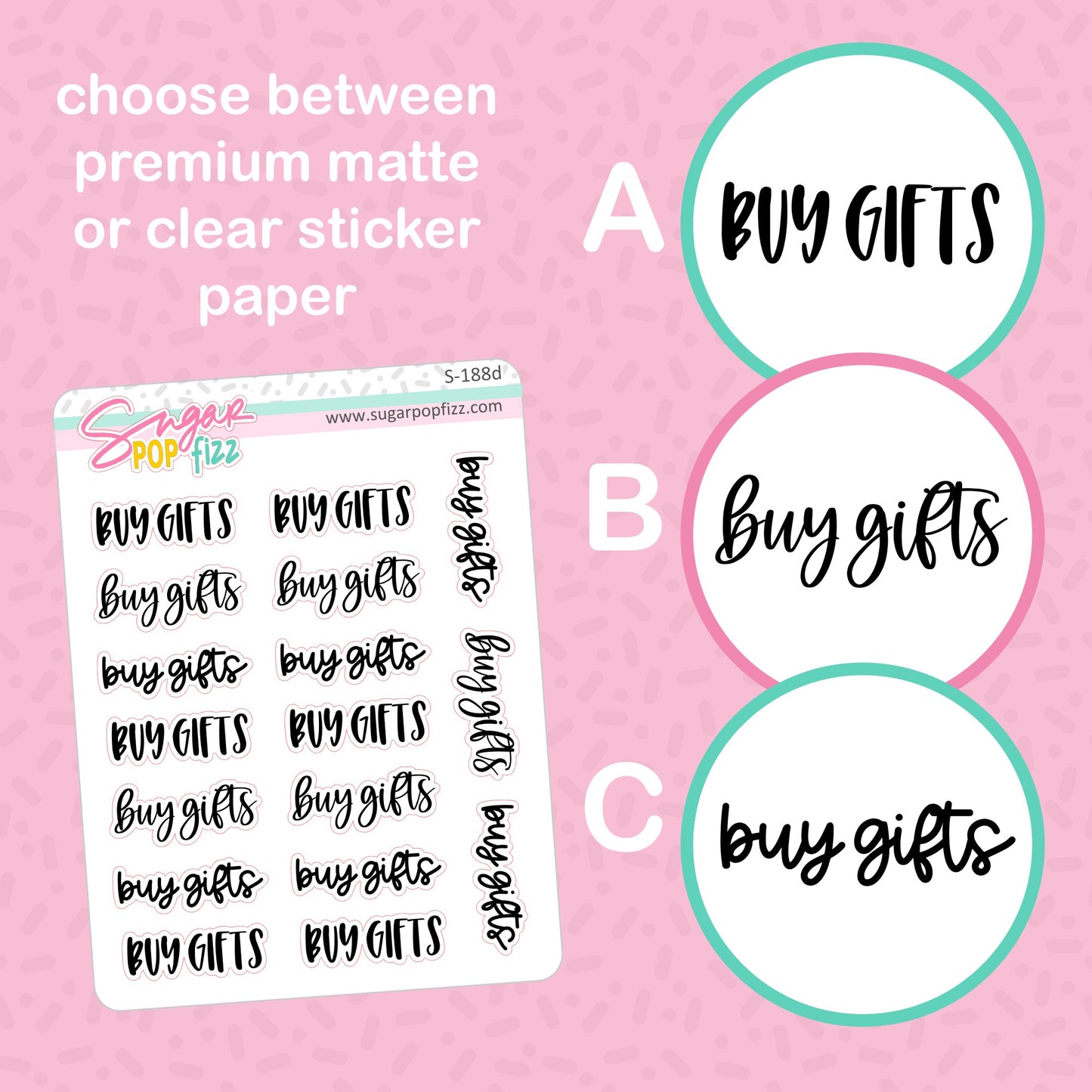 Buy Gifts Script Stickers - S188