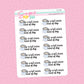 Hot Cocoa Script Stickers - S224