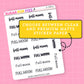 Full Moon Script Stickers (4 fonts) - S259