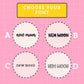 New Moon Script Stickers (4 fonts) - S260