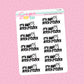 Bad Bitch Script Stickers - S299