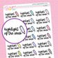 Highlight of the Week Script Stickers - S351