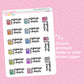 Organize washi Script Stickers - S359