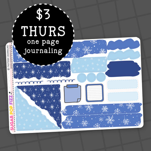 Snowflakes - $3 Thursday - Journaling