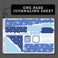 Snowflakes - $3 Thursday - Journaling