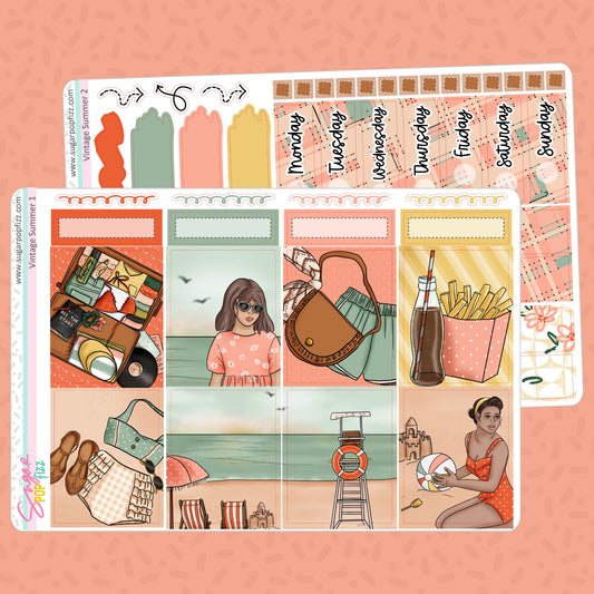 Vintage Summer Standard Vertical Weekly Kit