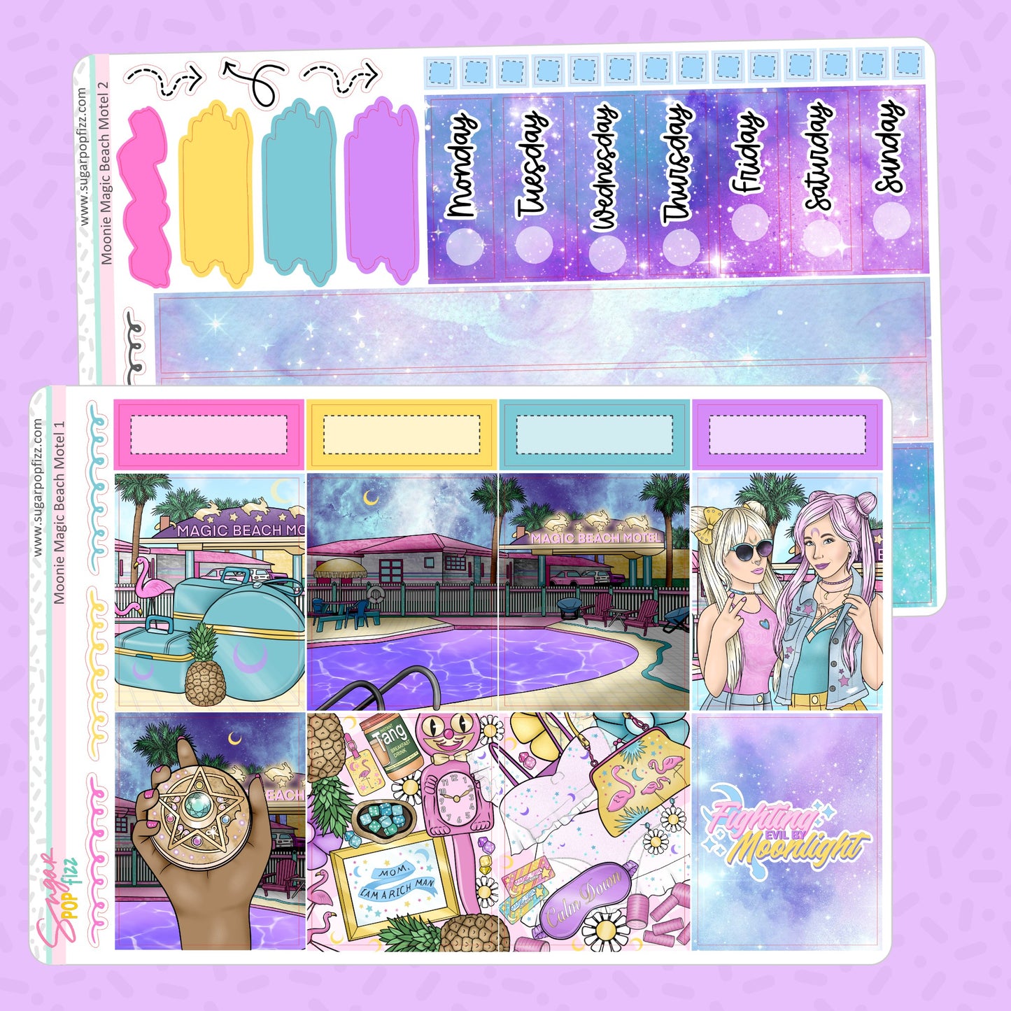 Moonie Magic Beach Motel Standard Vertical Weekly Kit