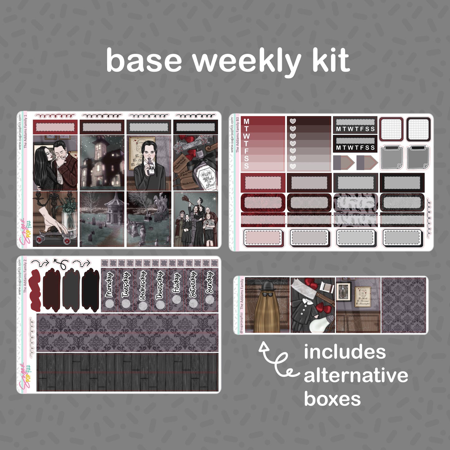 The Addams Family Standard Vertical Weekly Kit