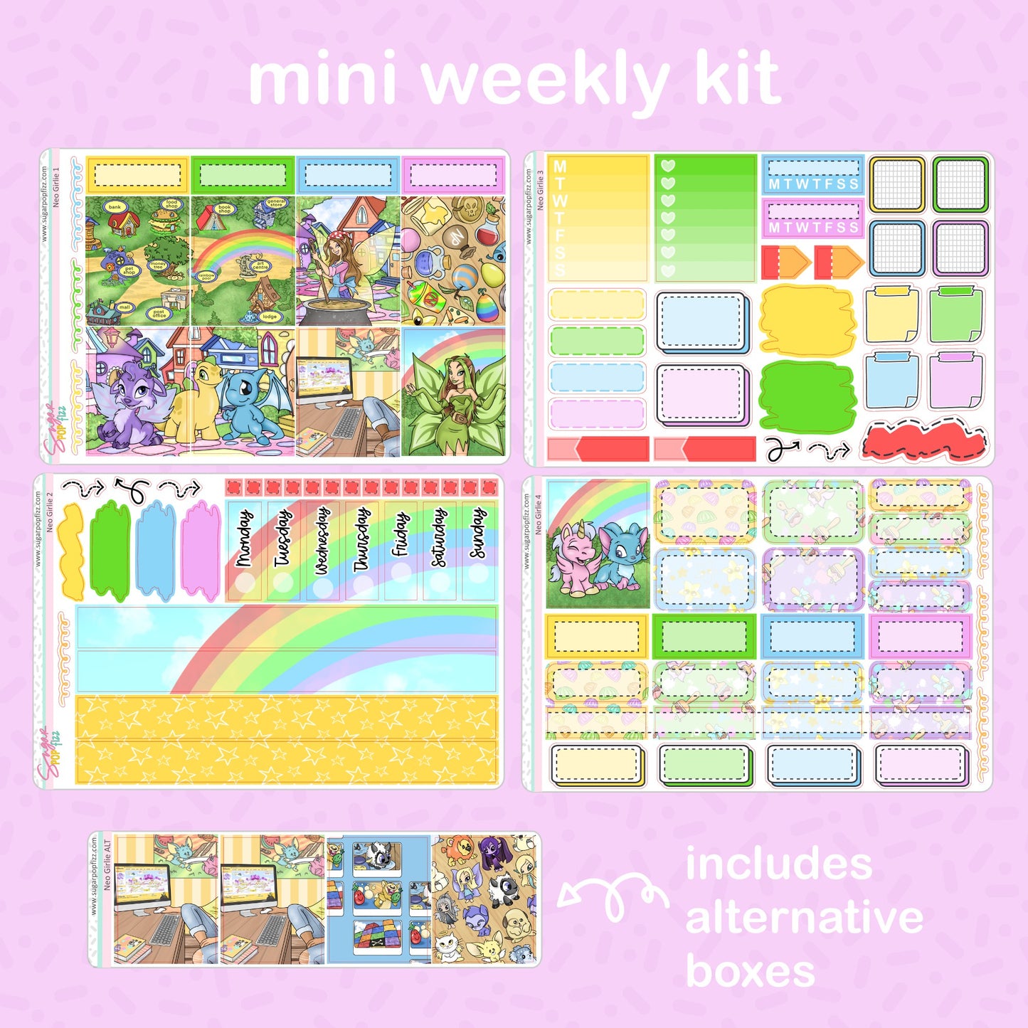 Neo Girlie Standard Vertical Weekly Kit