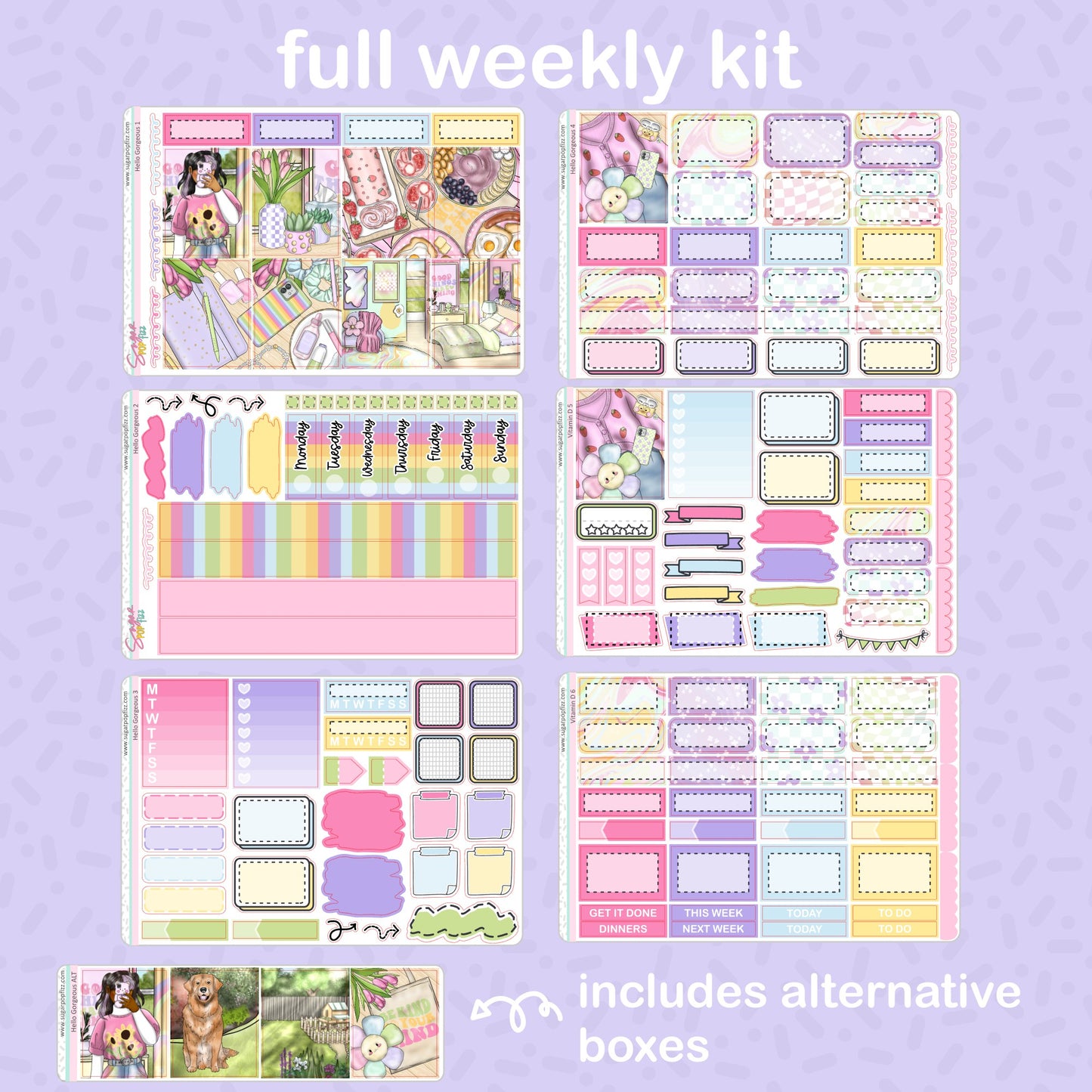 Hello Gorgeous Standard Vertical Weekly Kit