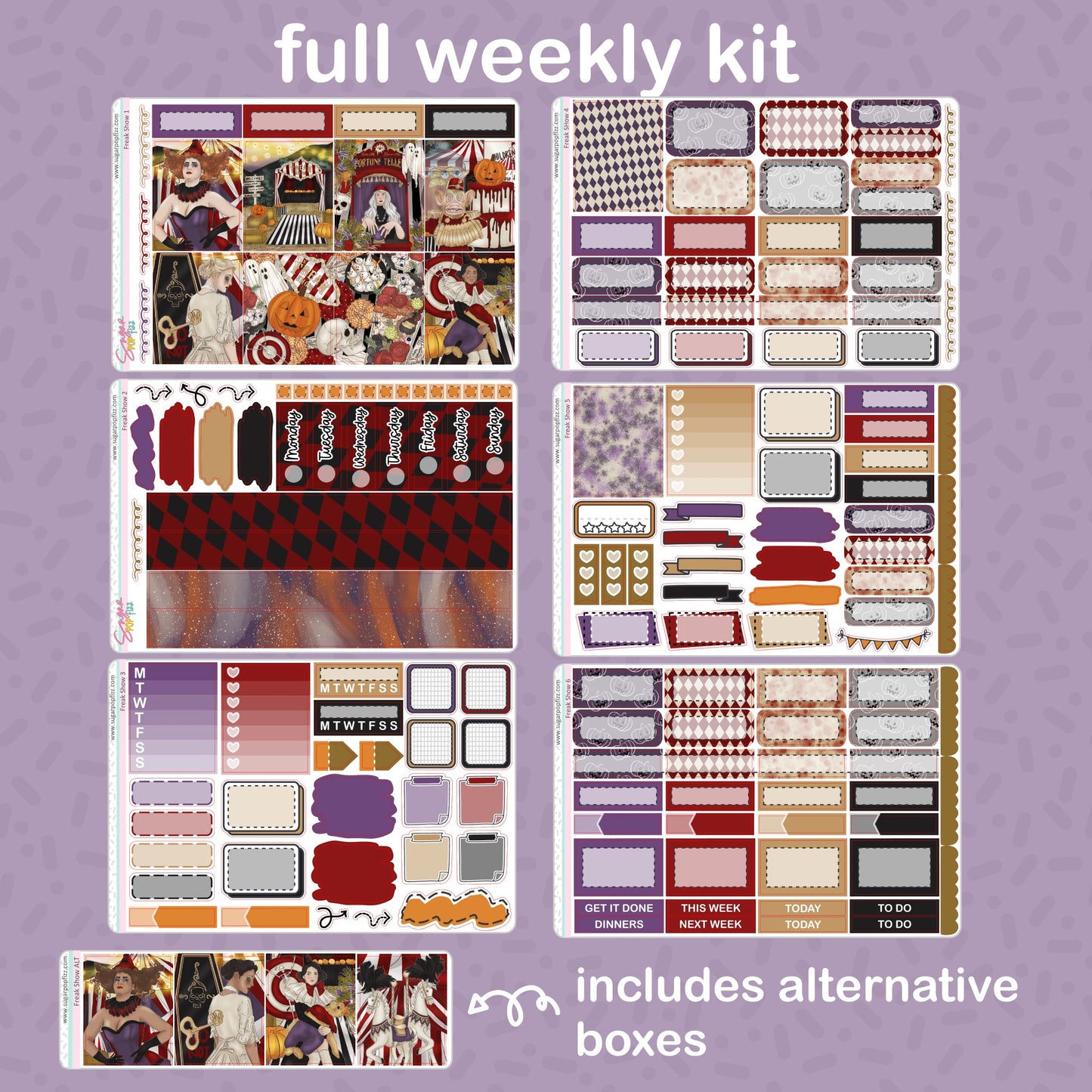 Freak Show Standard Vertical Weekly Kit