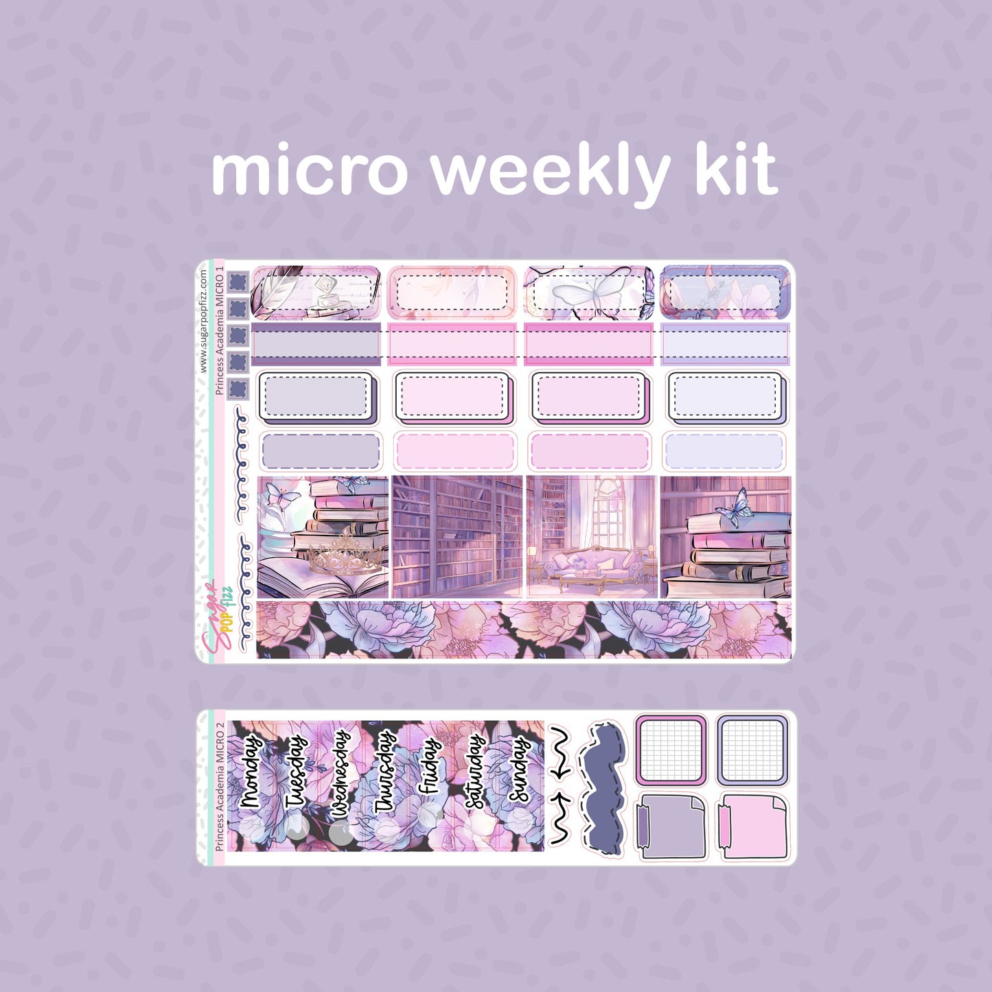 Princess Academia Standard Vertical Weekly Kit