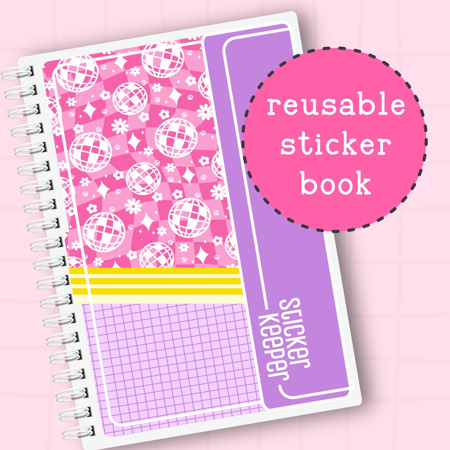 Sticker Keeper - Reusable Sticker Book - 5x7 or 4x6
