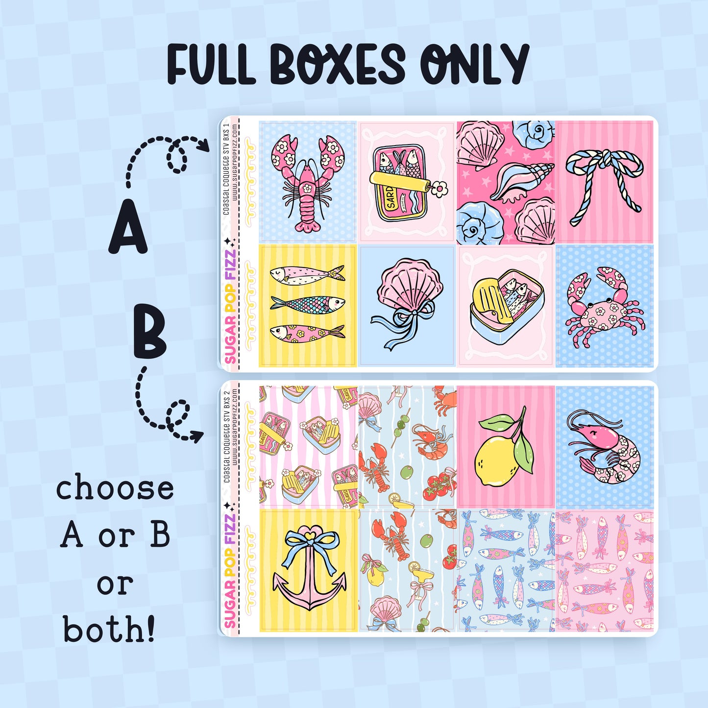 Coastal Coquette Standard Vertical Weekly Kit