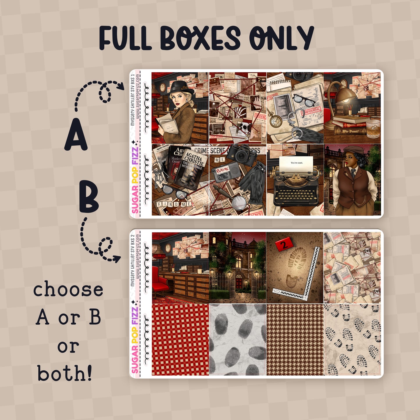 Mystery Thriller Standard Vertical Weekly Kit