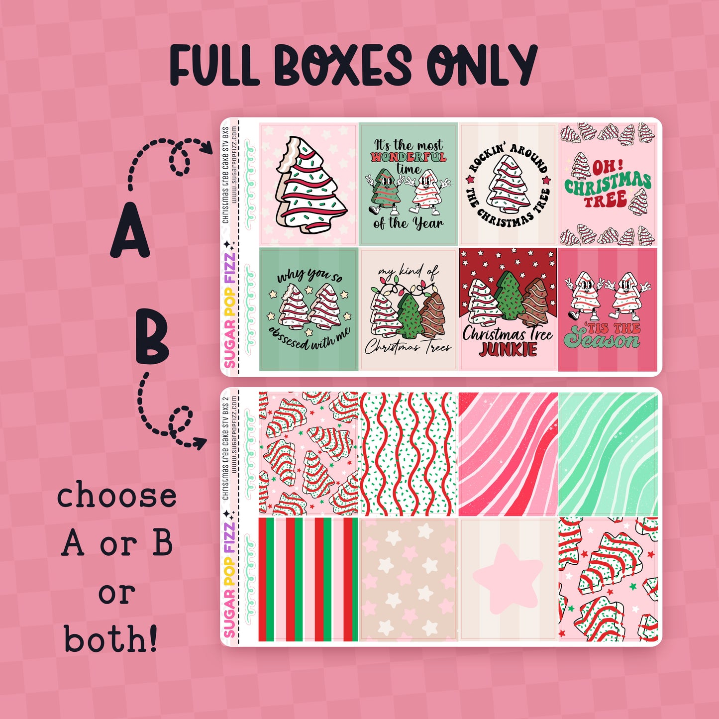 Christmas Tree Cake Standard Vertical Weekly Kit