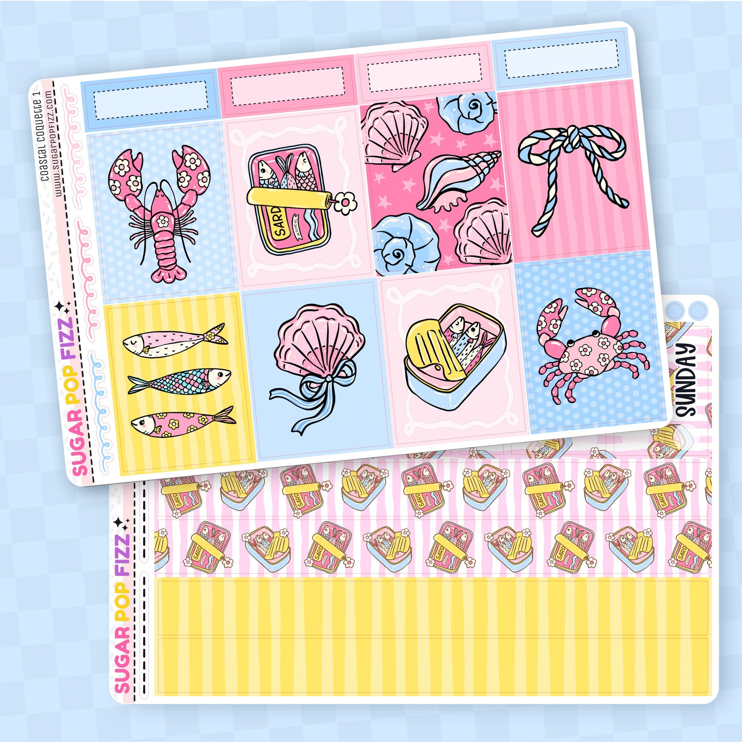 Coastal Coquette Standard Vertical Weekly Kit