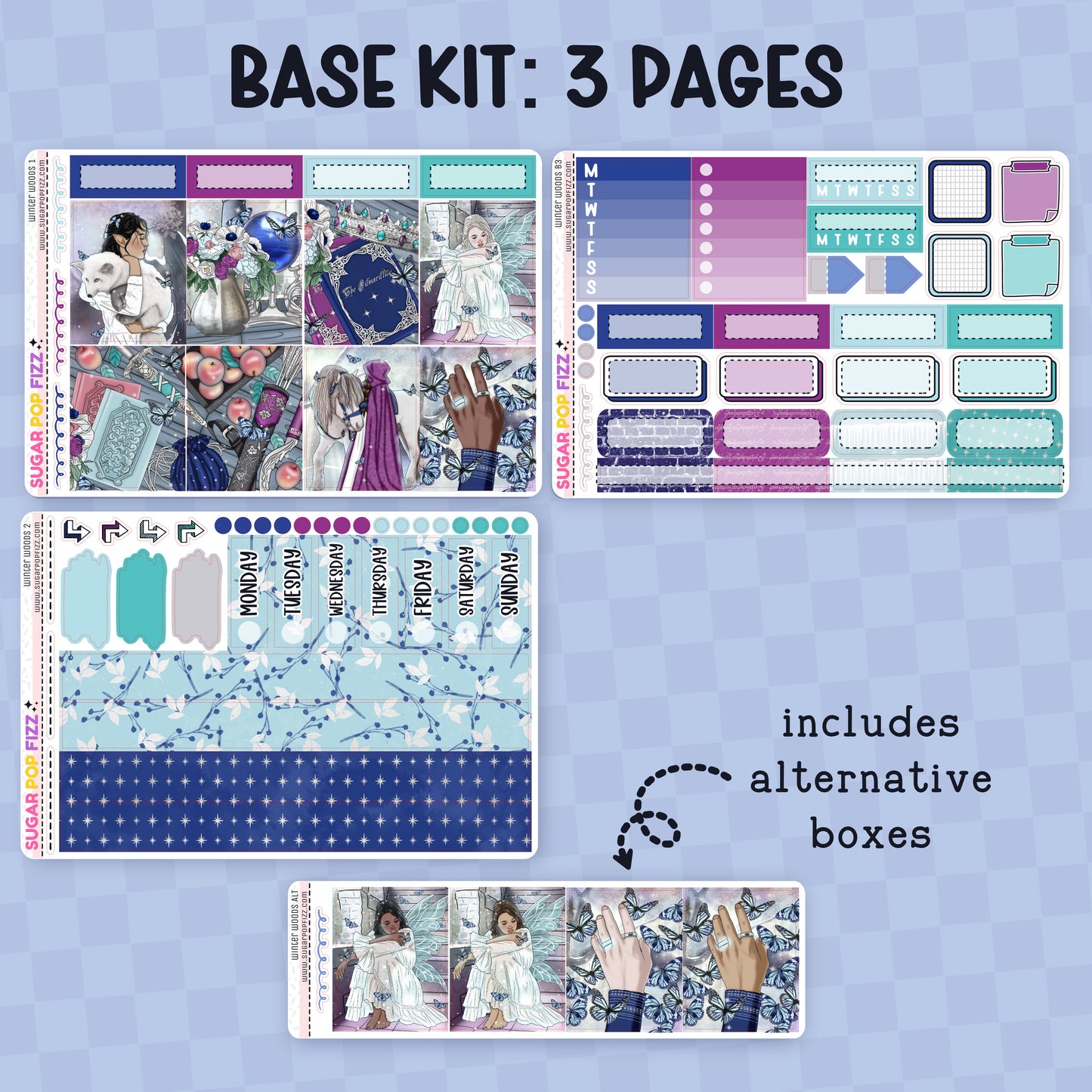 Winter Woods Standard Vertical Weekly Kit