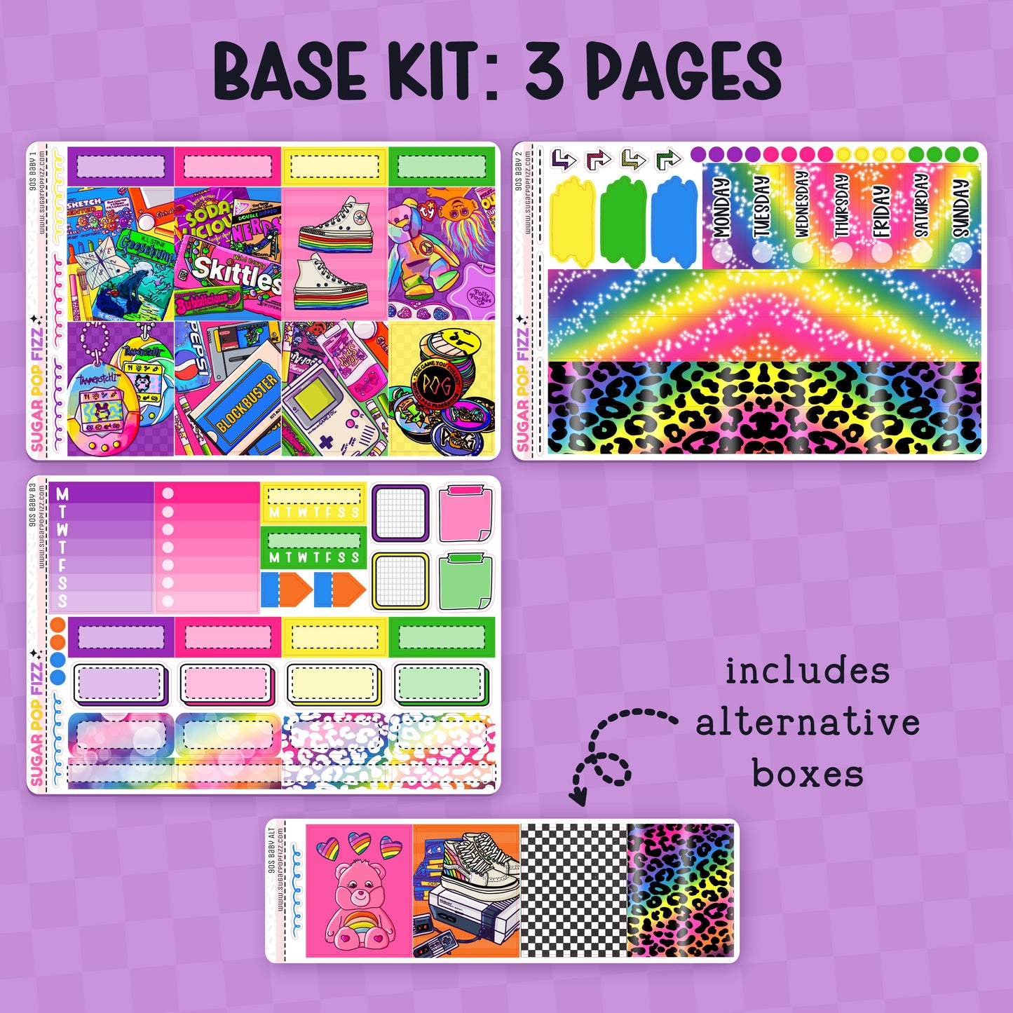 90s Baby Standard Vertical Weekly Kit