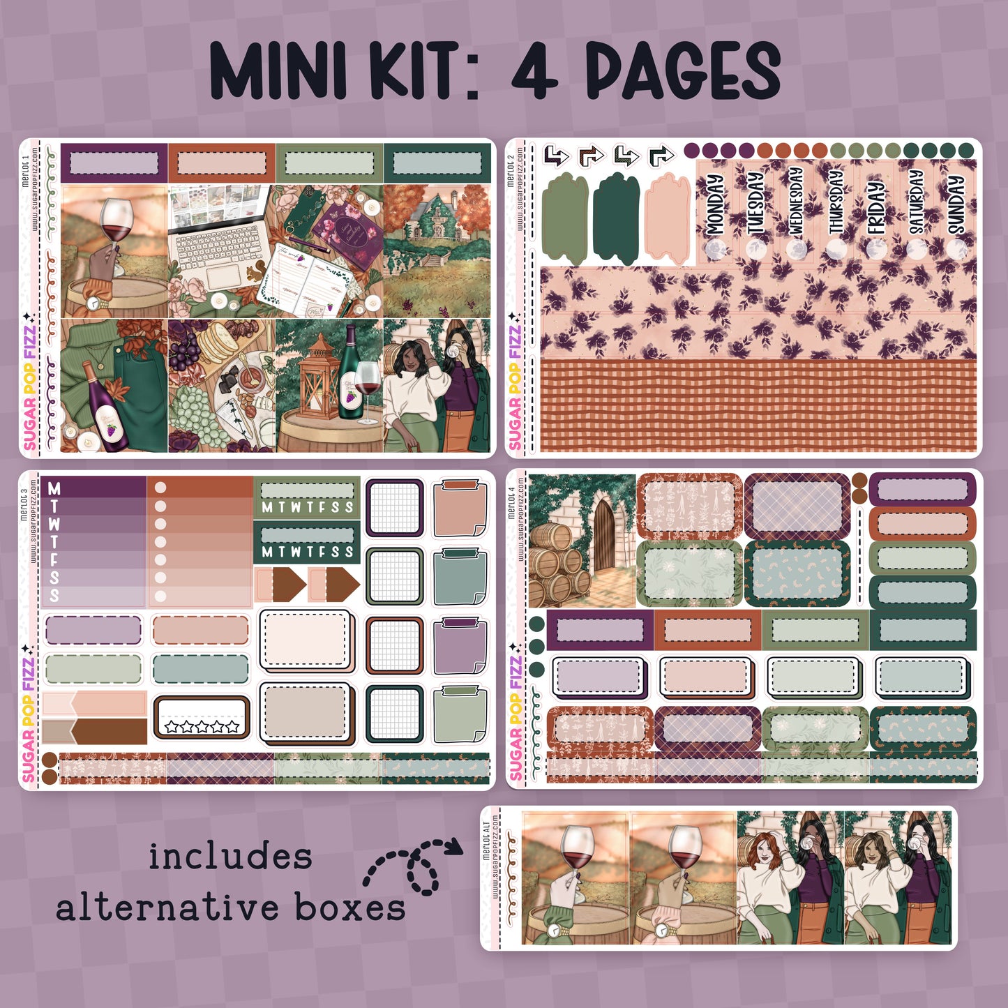 Merlot Standard Vertical Weekly Kit