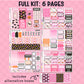 Pink Halloween Standard Vertical Weekly Kit