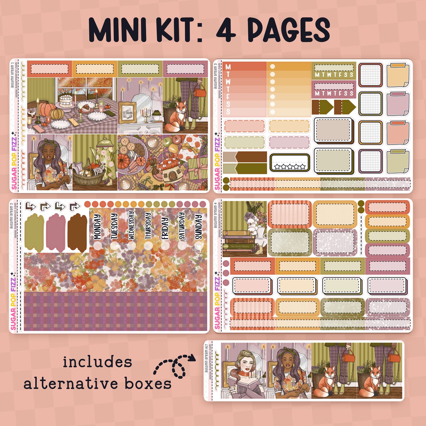 Autumn Dream Standard Vertical Weekly Kit