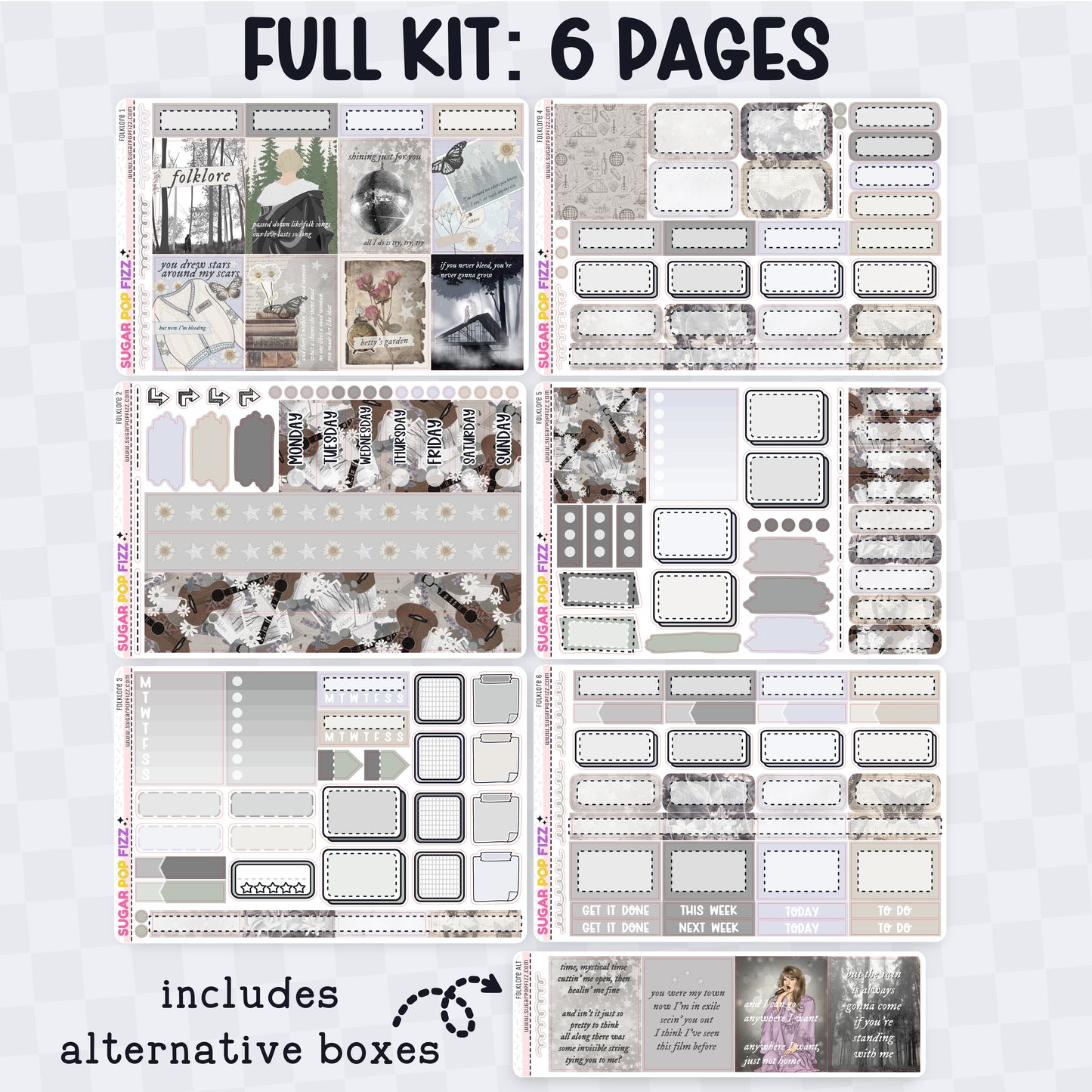 Folklore Standard Vertical Weekly Kit