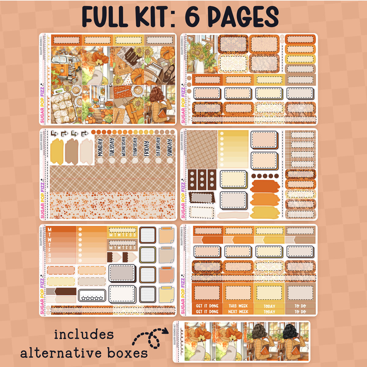 Autumn Booked Standard Vertical Weekly Kit