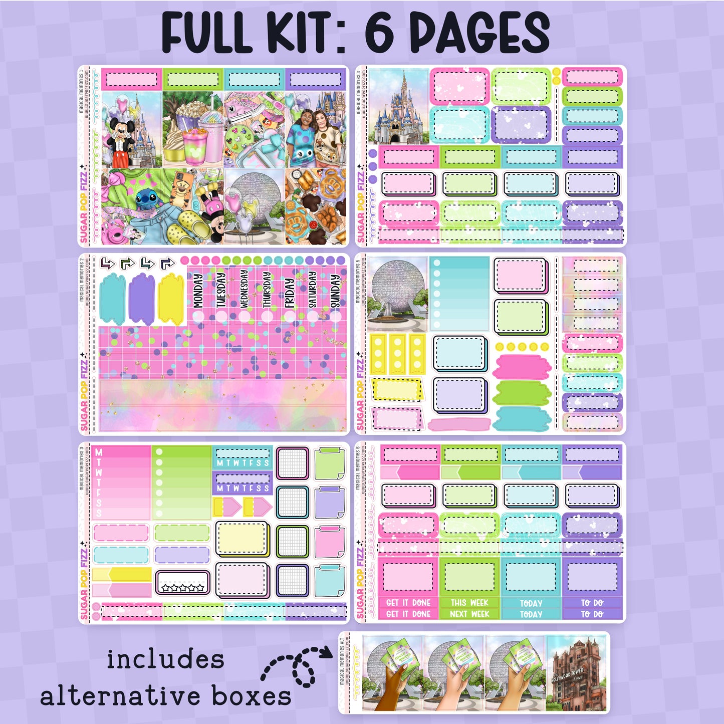 Magical Memories Standard Vertical Weekly Kit