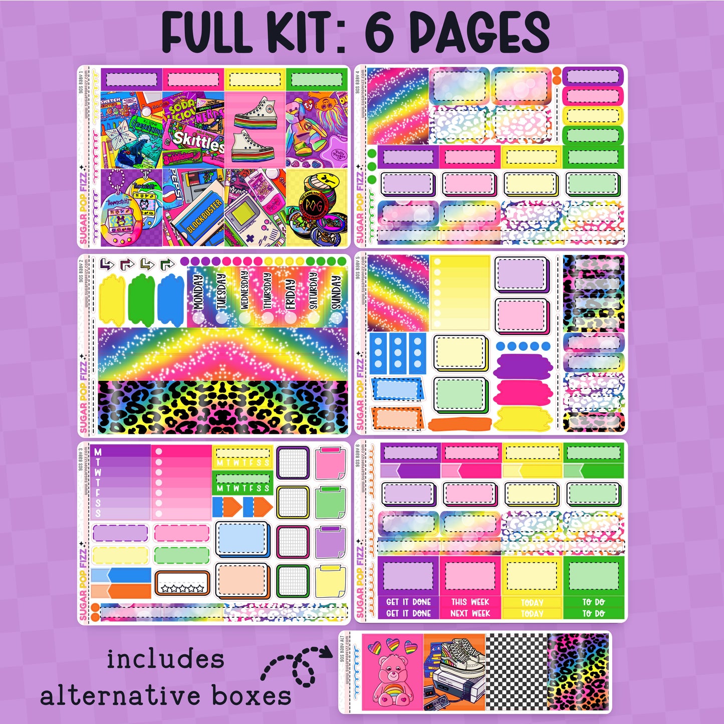 90s Baby Standard Vertical Weekly Kit