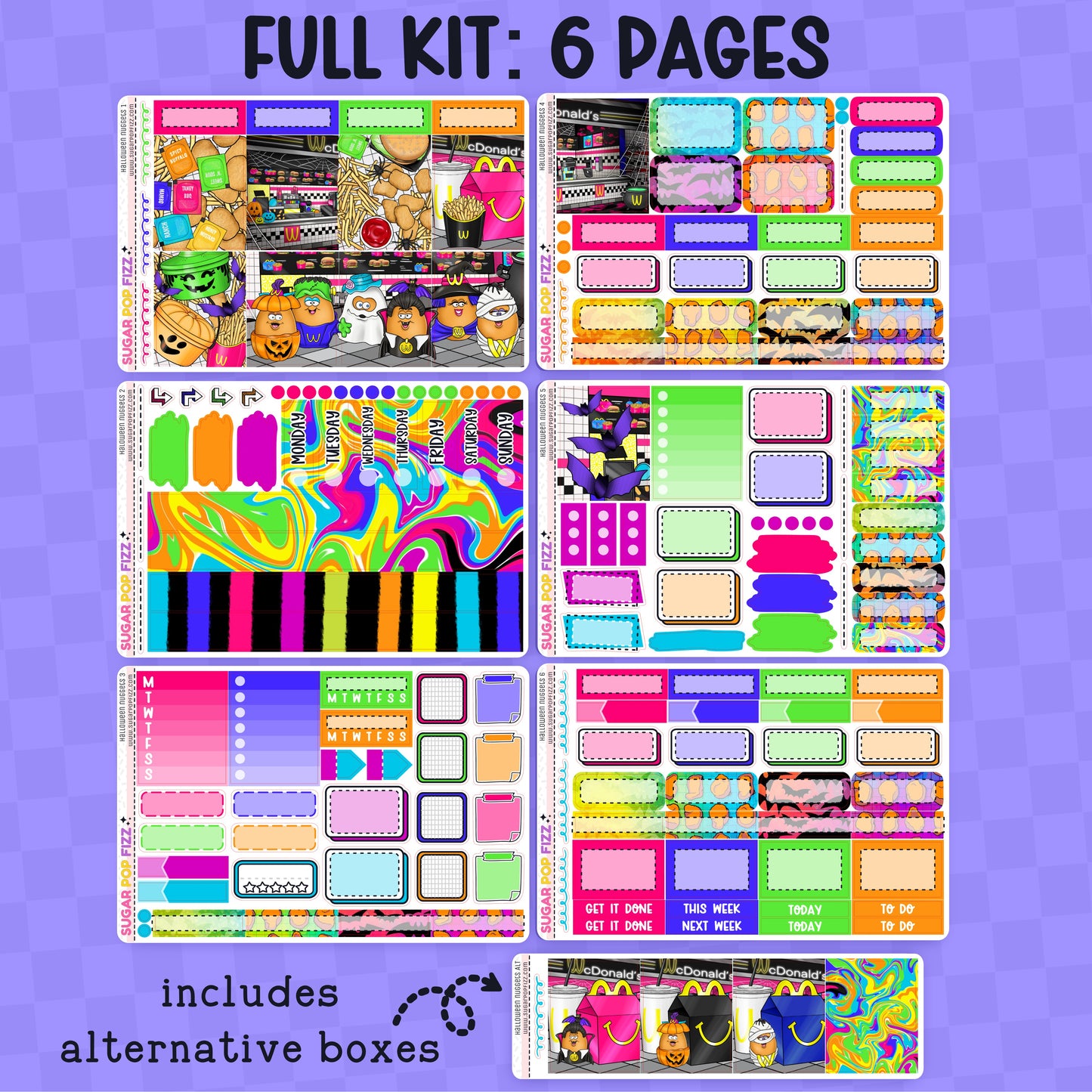 Halloween Nuggets Standard Vertical Weekly Kit