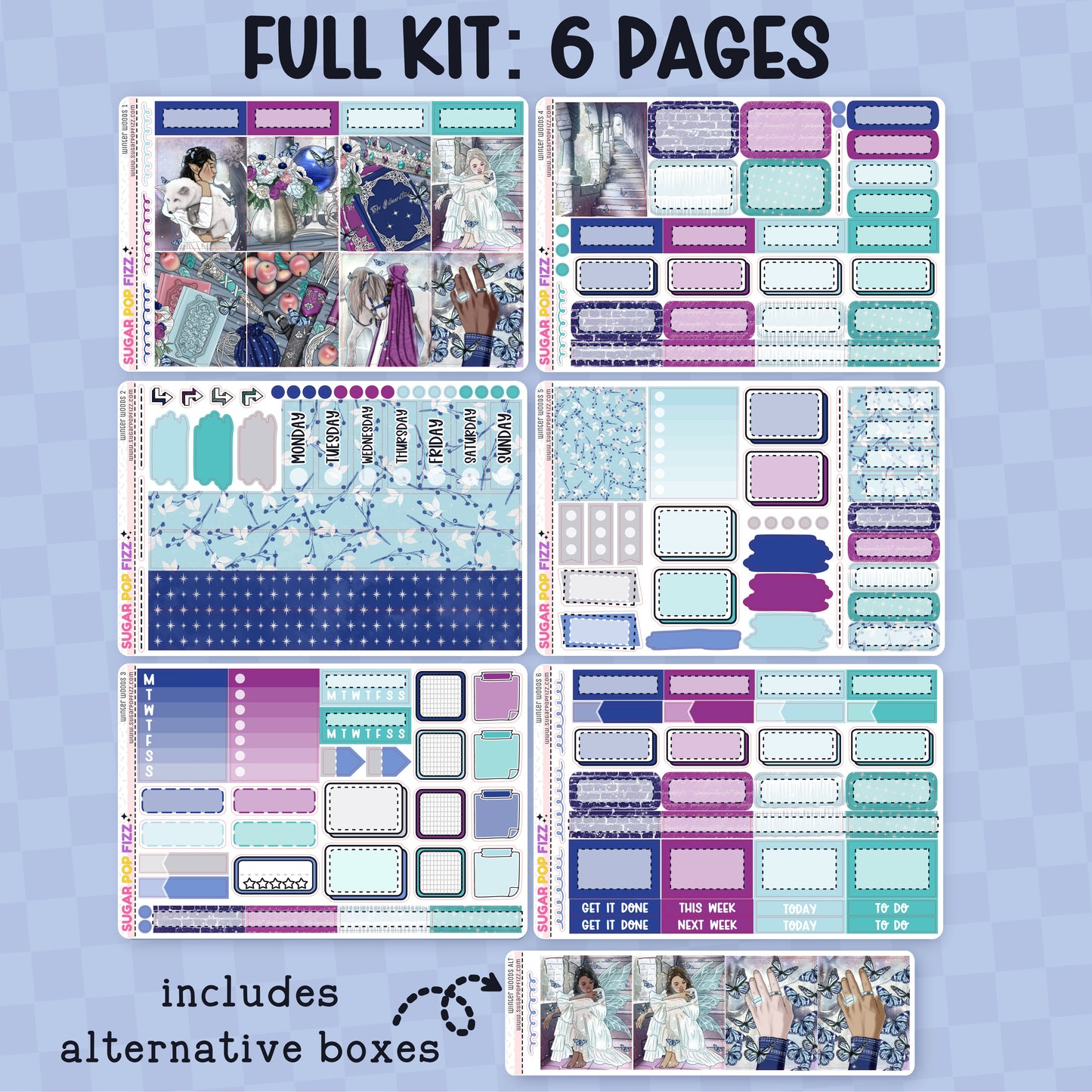 Winter Woods Standard Vertical Weekly Kit