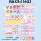 Coastal Coquette Standard Vertical Weekly Kit