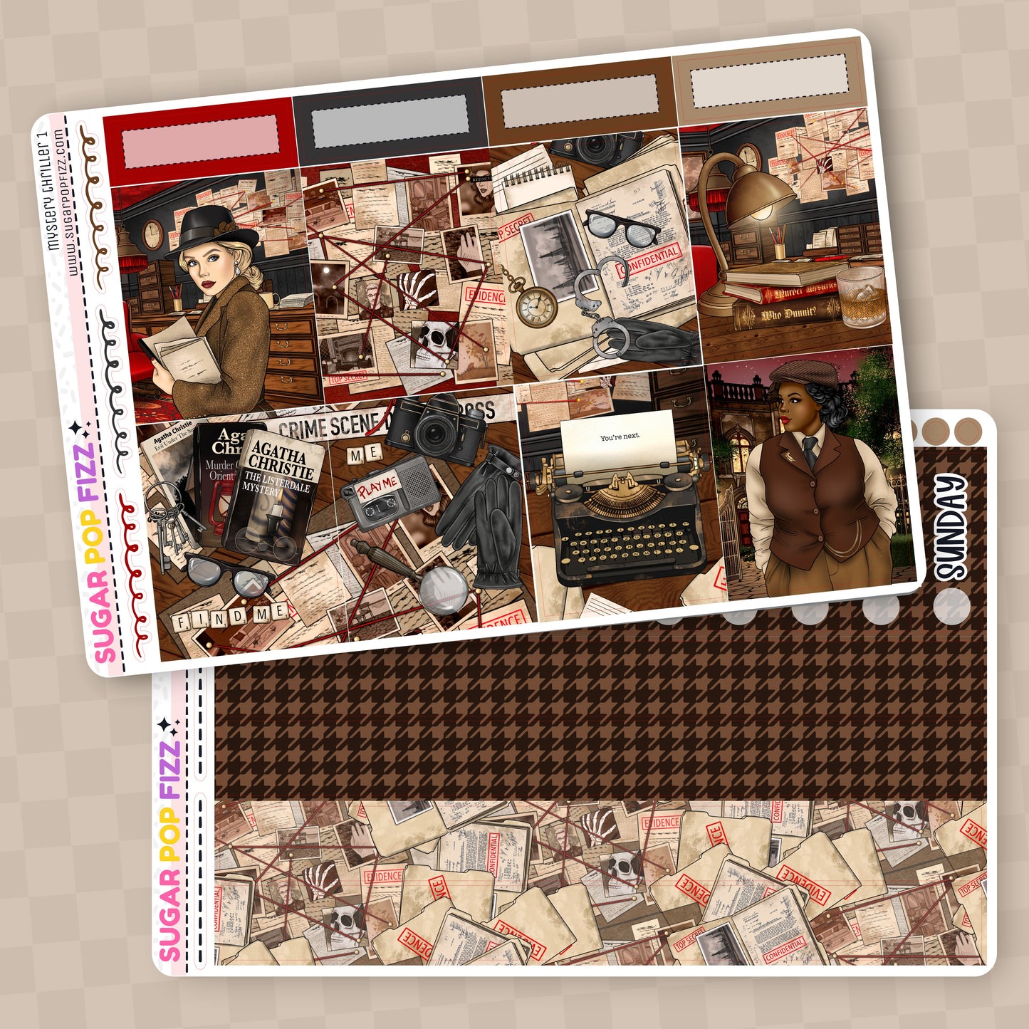 Mystery Thriller Standard Vertical Weekly Kit