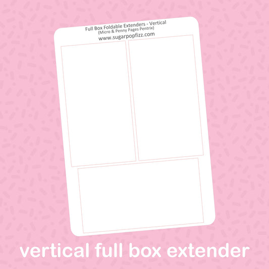 Vertical Full Box Extender - Penny Pages Pentrix/Short Full Boxes