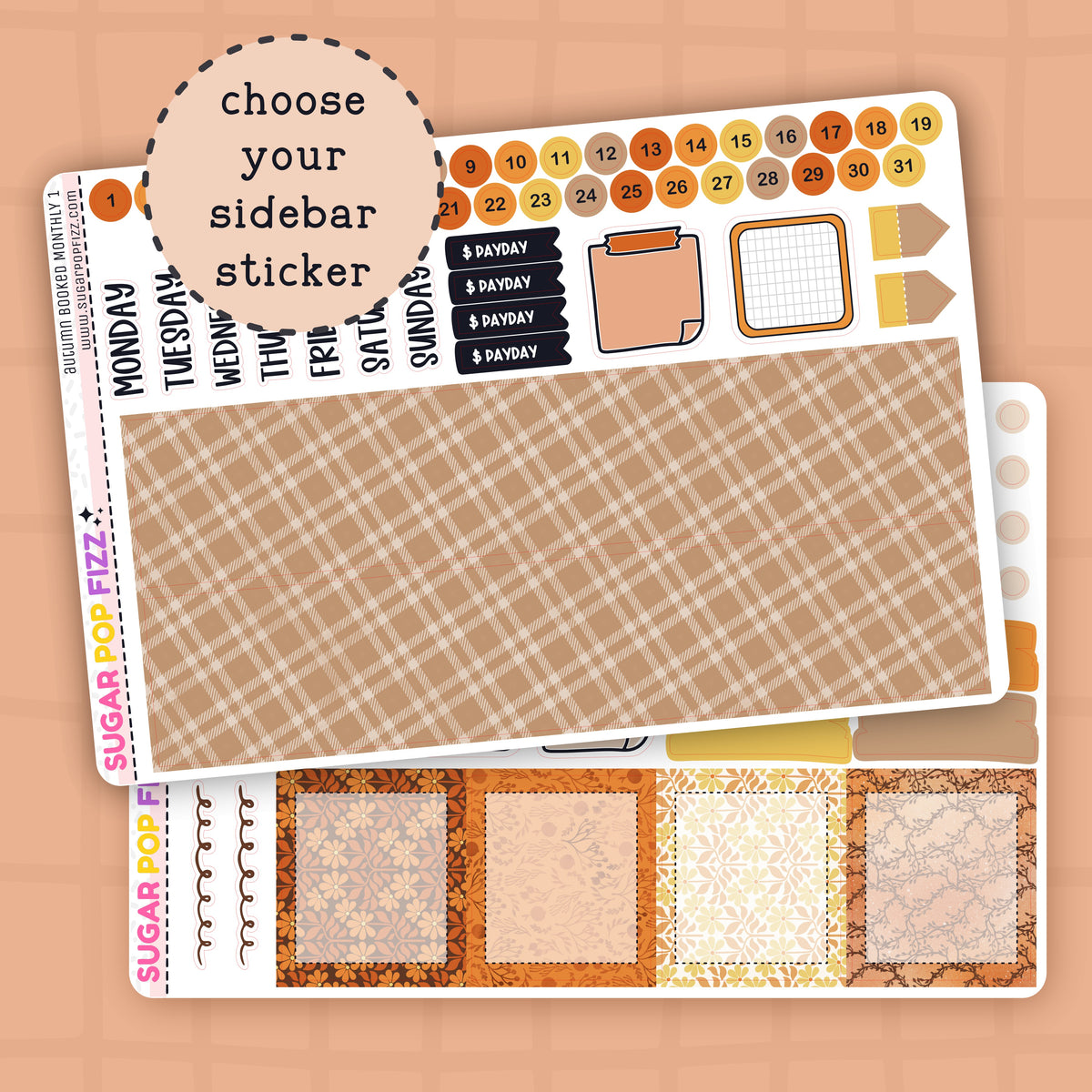 Autumn Booked Standard Vertical Monthly