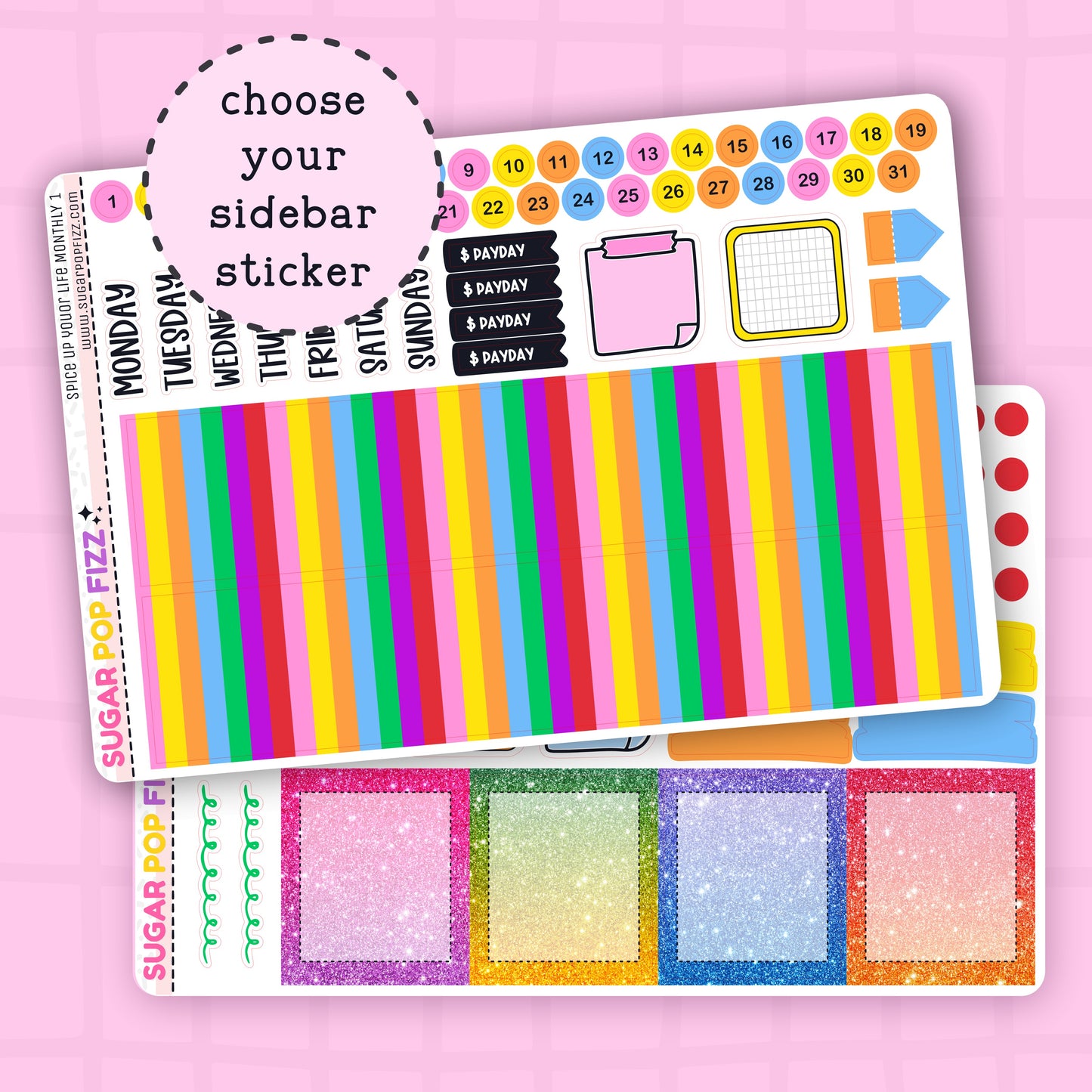 Spice Up Your Life Standard Vertical Monthly