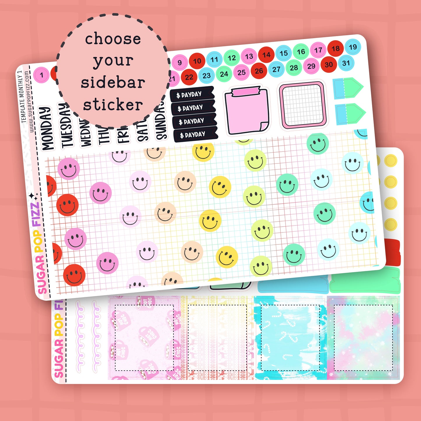 Happy Christmas Standard Vertical Monthly