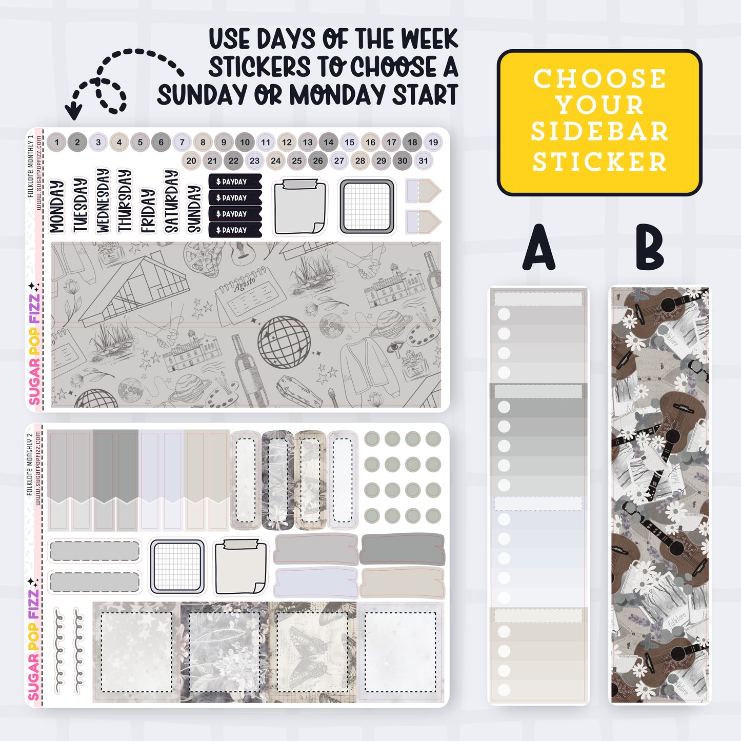 Folklore Standard Vertical Monthly