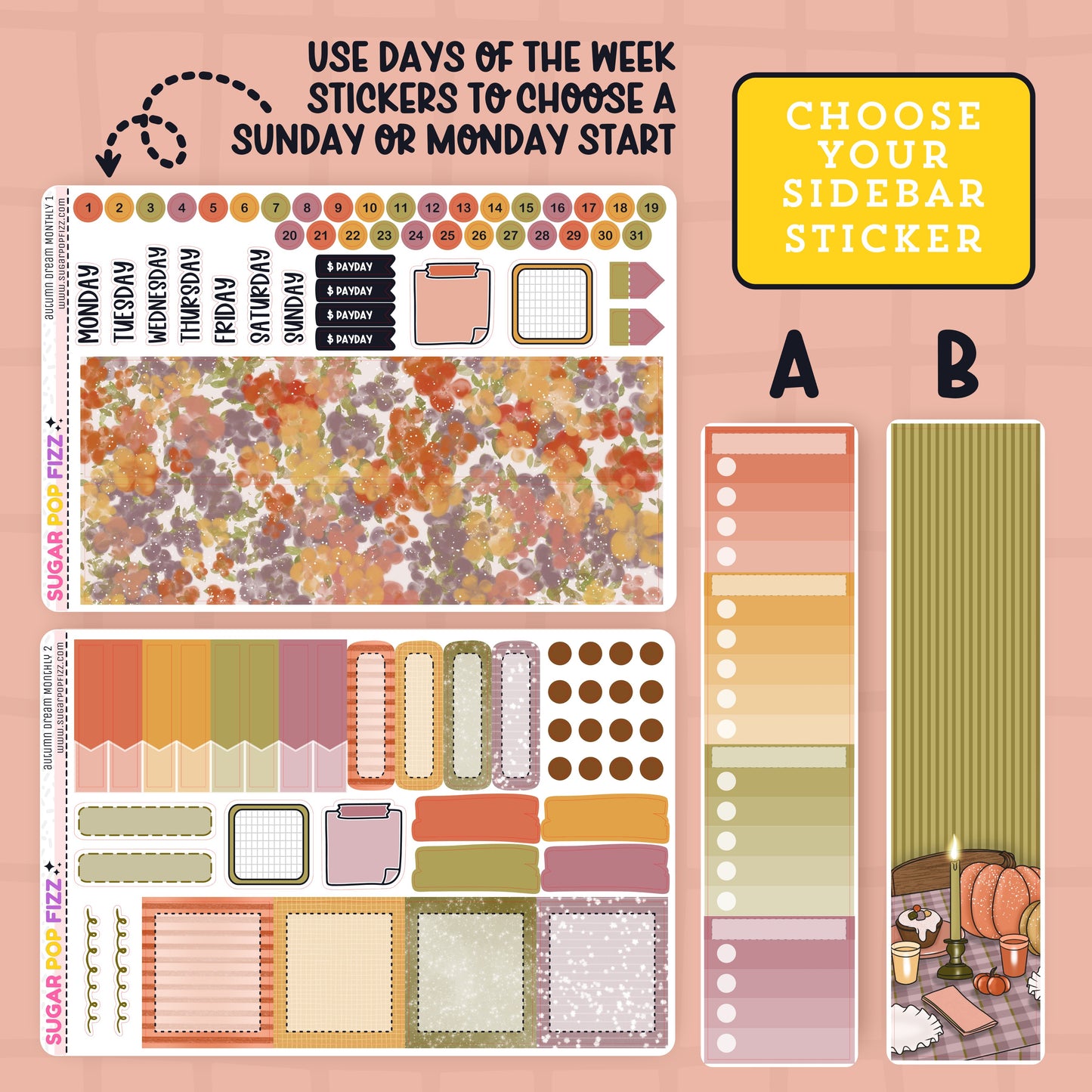 Autumn Dream Standard Vertical Monthly