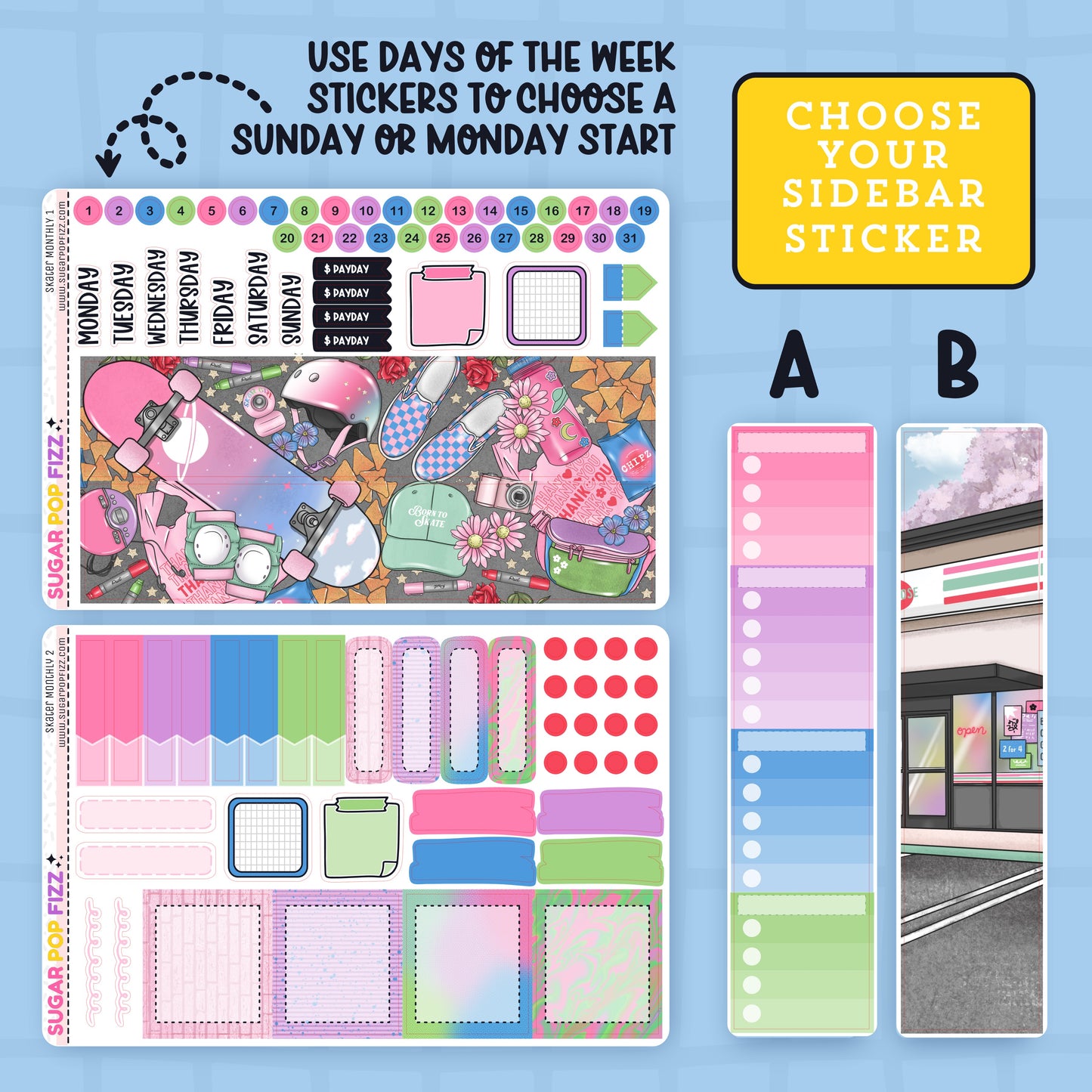 Skater Standard Vertical Monthly