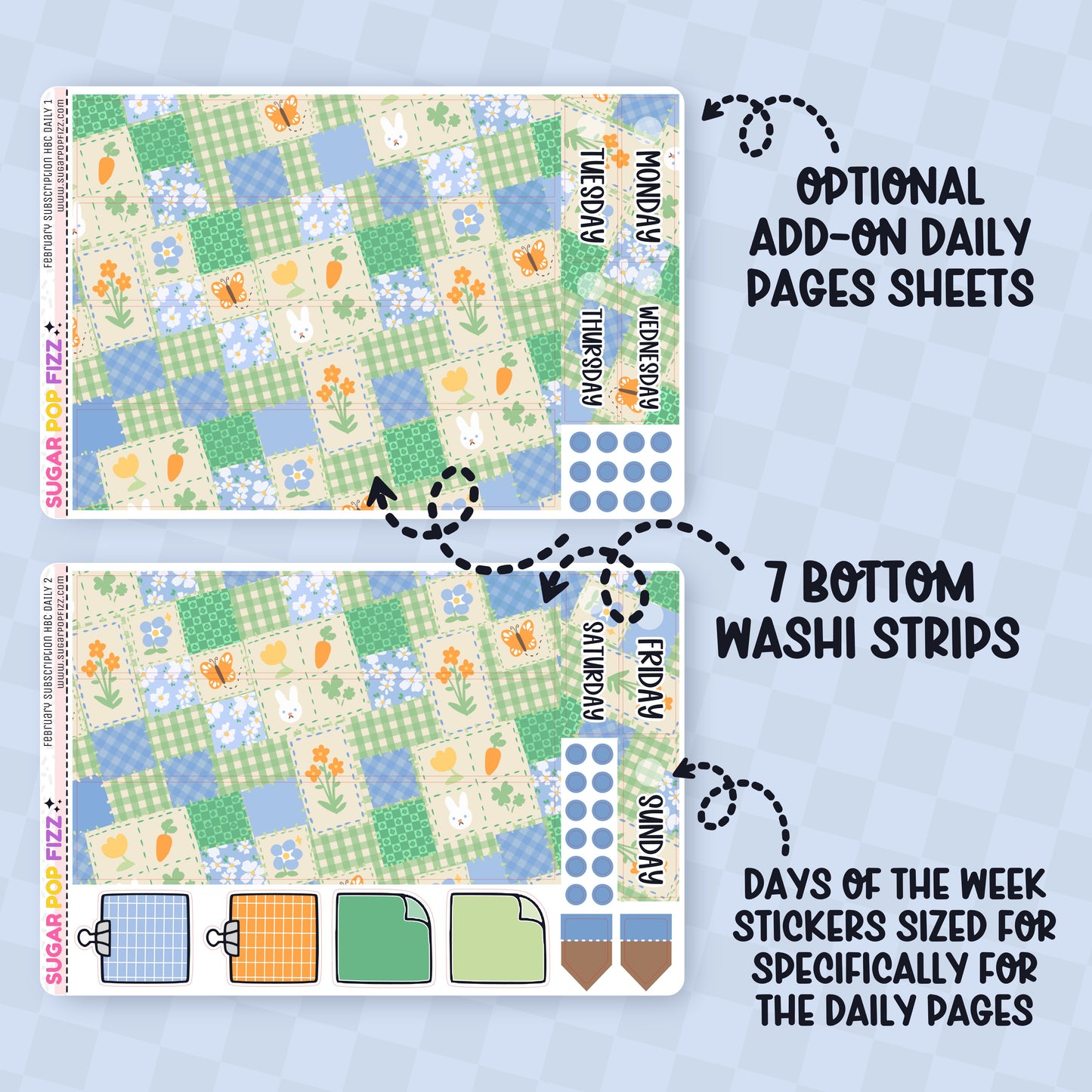 FEBRUARY Hobonichi Cousin Subscription Extras