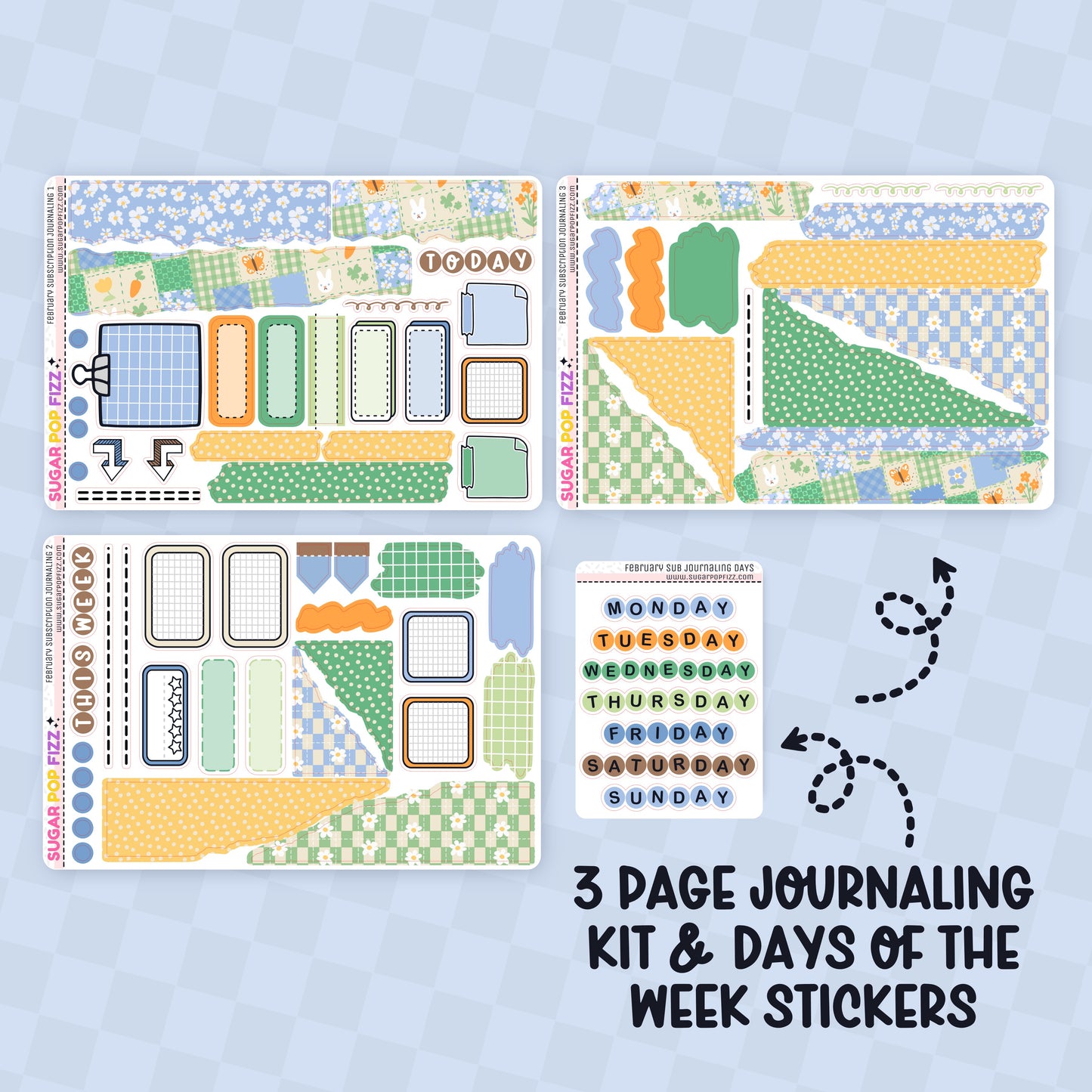 FEBRUARY Journaling Subscription Extras