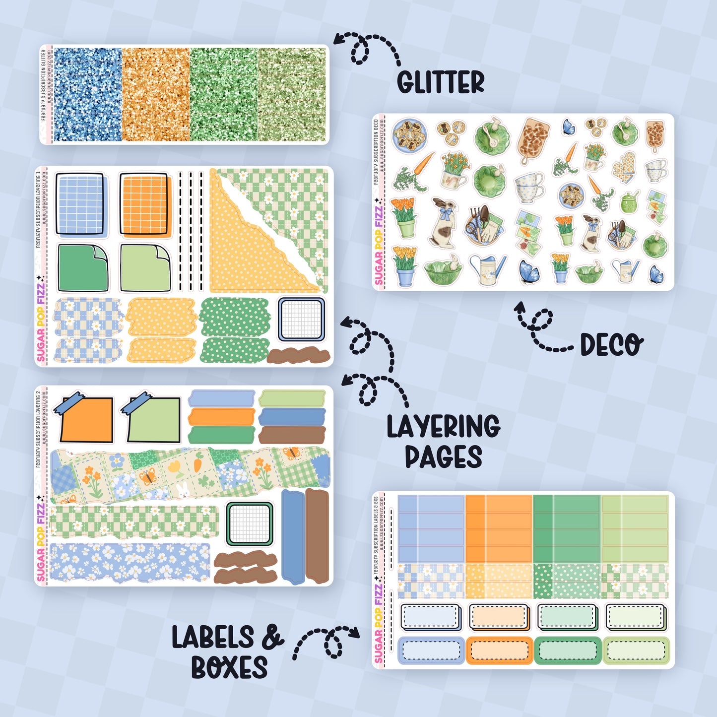FEBRUARY Hobonichi Cousin Subscription Extras