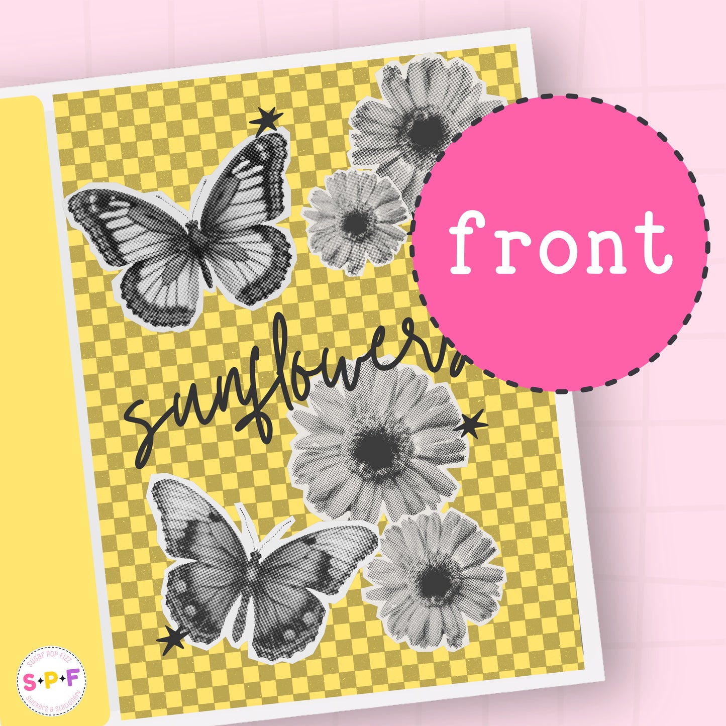 Sunflowers - Sticker Storage Album - 6x8 or 4x6