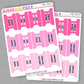 Pink Planner Tabs - TAB102