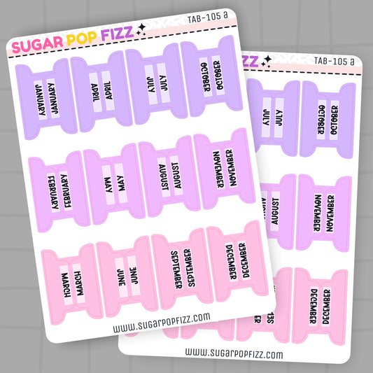 Pastels Planner Tabs - TAB105