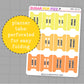 Warm Tones Planner Tabs - TAB107