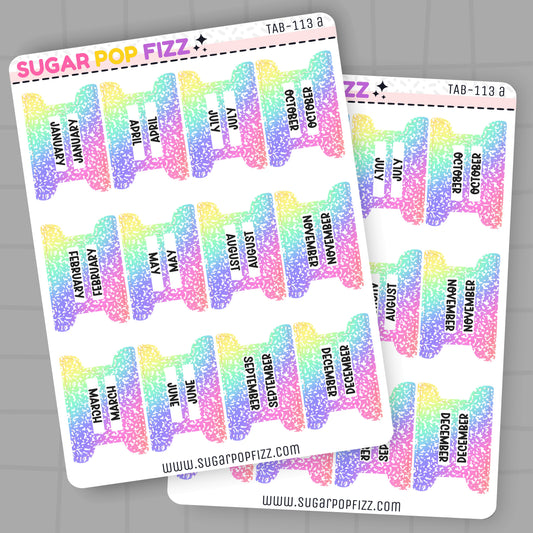 Rainbow Composition Planner Tabs - TAB113