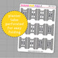 Planner tabs with checkered pattern and text on a gray background, featuring the brand 'SUGAR POP FIZZ'.